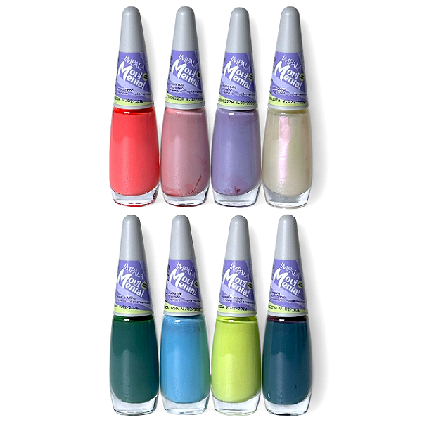 Kit 8 Esmaltes Coleção Movimenta Completa Impala Manicure