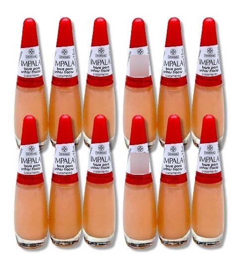 Base Para Unhas Fracas Tratamento Impala Manicure - 12 unidades