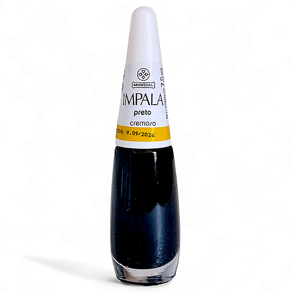 Impala Manicure Esmalte Preto Cremoso