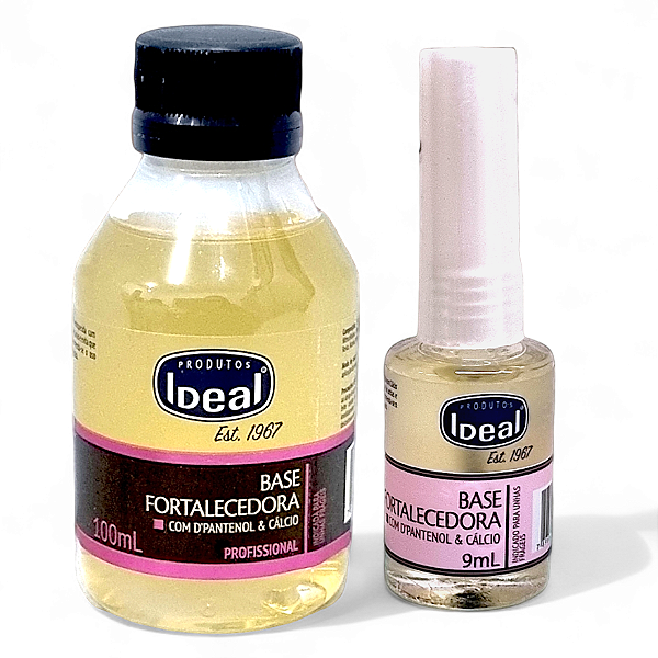 Ideal Base Fortalecedora Para Esmaltes 9ml + Refil De 100ml