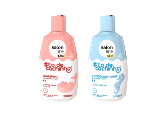 Kit Shampoo + Condicionador #todecachinho Baby Salon Line