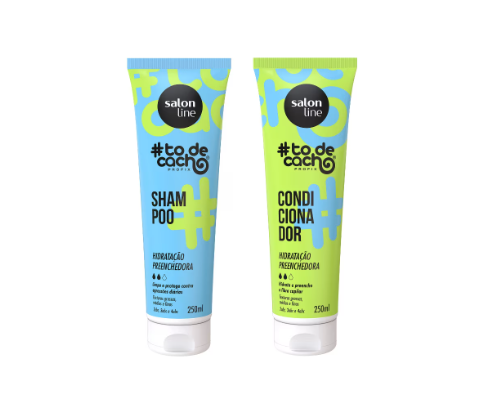 Kit Shampoo e Condicionador #todecacho Hidratação Preenchedora Salon Line