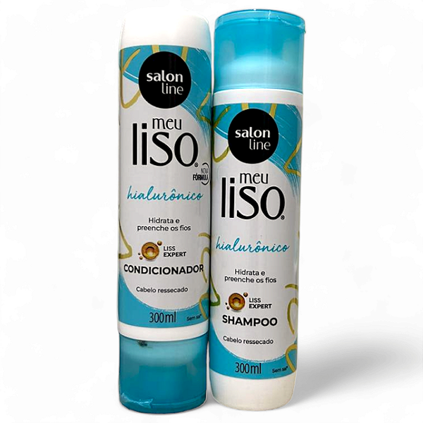 Kit Shampoo E Condicionador Meu Liso Hialurôrico Salon Line