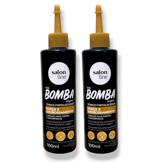 Tônico Bomba Força E Engrossamento Salon Line 100ml - 2unid