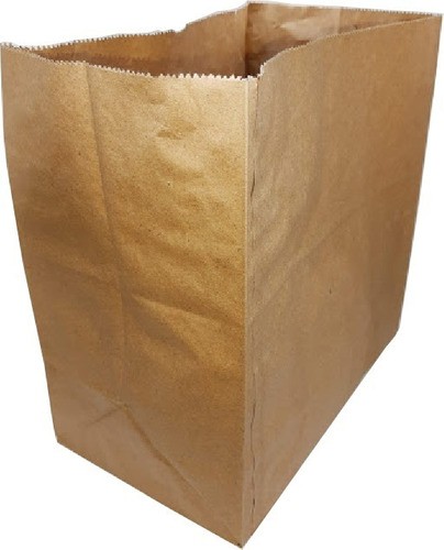 Kit com 100 Sacos de Papel Kraft 30x31x19 cm - Delivery de Lanches e Refeições, Ideais para Restaurantes e Lanchonetes