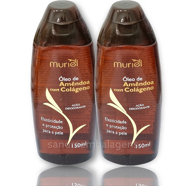 Óleo Corporal Amêndoas Com Colageno 150ml Muriel 2 Unidades
