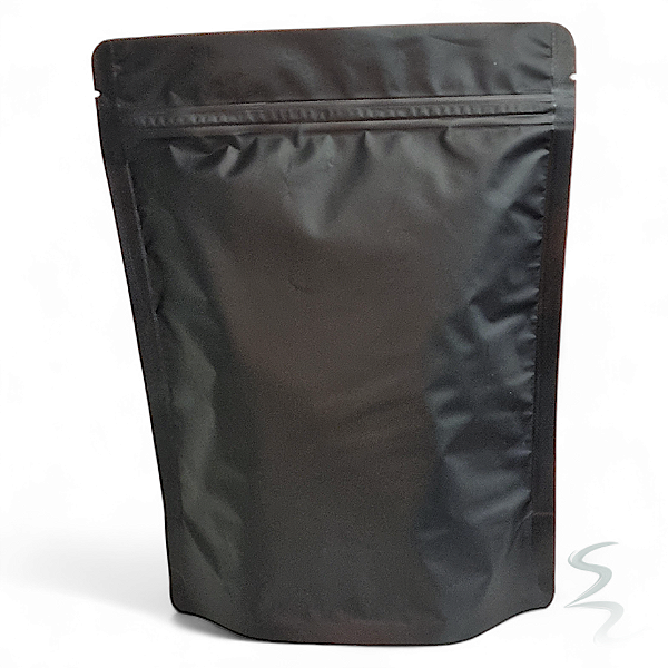 Kit 50 Embalagens Sacos Stand Up Pouch Preto Fosco com Fecho Zip 17x23 - Proteção Eficiente