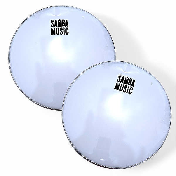 Pele Batedeira 12 Pol P2 Grossa Leitosa Samba Music - Kit C/ 2 Unidades