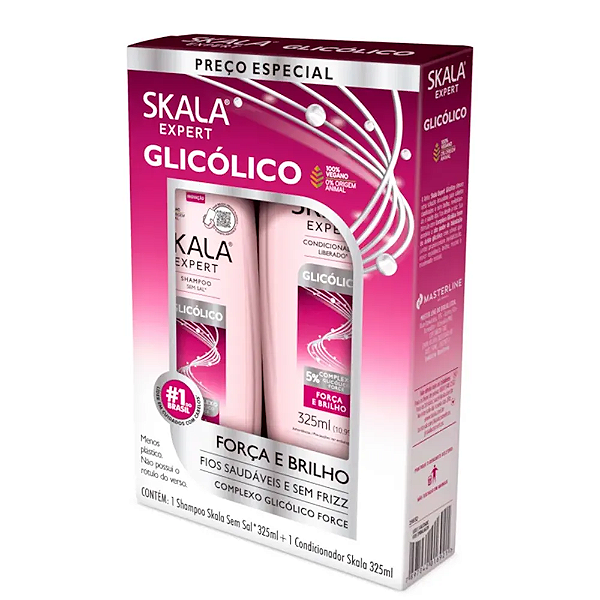 Kit Skala Shampoo E Condicionador Glicólico 325ml