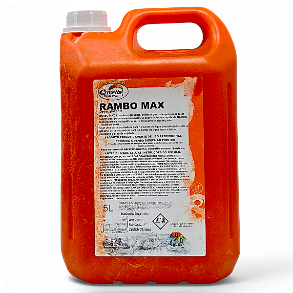 Rambo Max 5l Remove Cera, Graxa, Óleos, Gorduras Pisos Equip