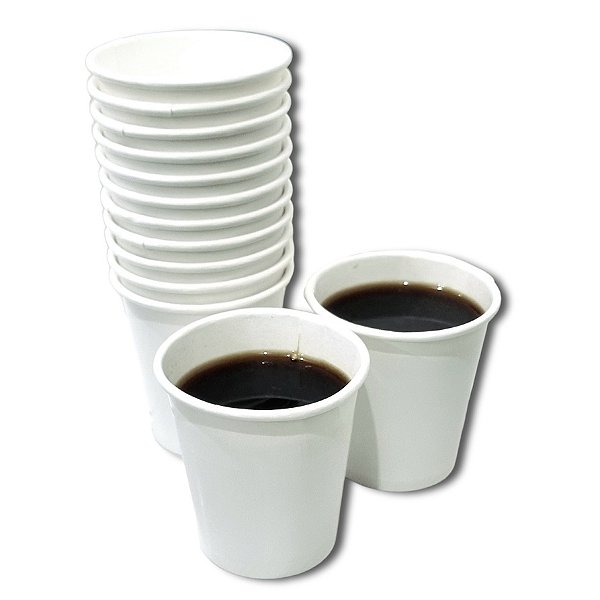 1000 Copos de Papel Branco Térmicos 60ml: Solução Ecológica, Biodegradável e Prática para Bebidas
