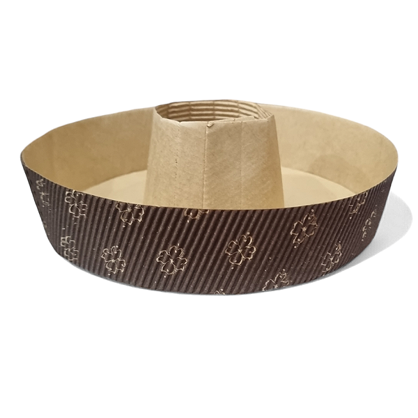 Kit 80 Formas Redondas com Furo Forneáveis 300g para Torta Suíça - Formas de Papel Para Assar Bolos