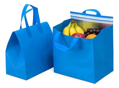 Kit 12x Sacola Delivery Térmica Retornável Impermeável Para Alimentos Quente e frios