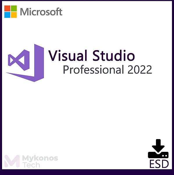 Licença VISUAL STUDIO PROFESSIONAL 2022 ESD