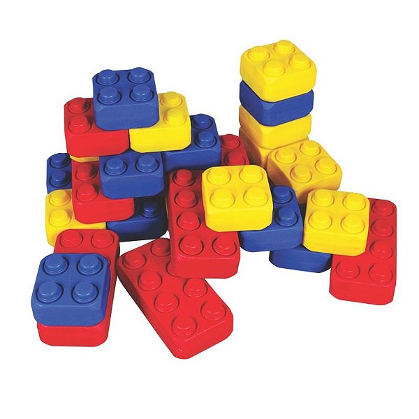 Kit Brick-Size Big Plastic 108 Pçs