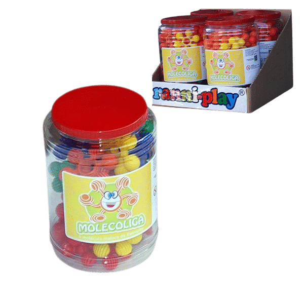Caixa C/4 Potes Kit Molecoliga 40 Pçs em cada pote
