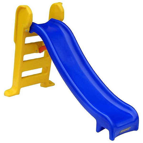 Escorregador Pequeno Azul e Amarelo