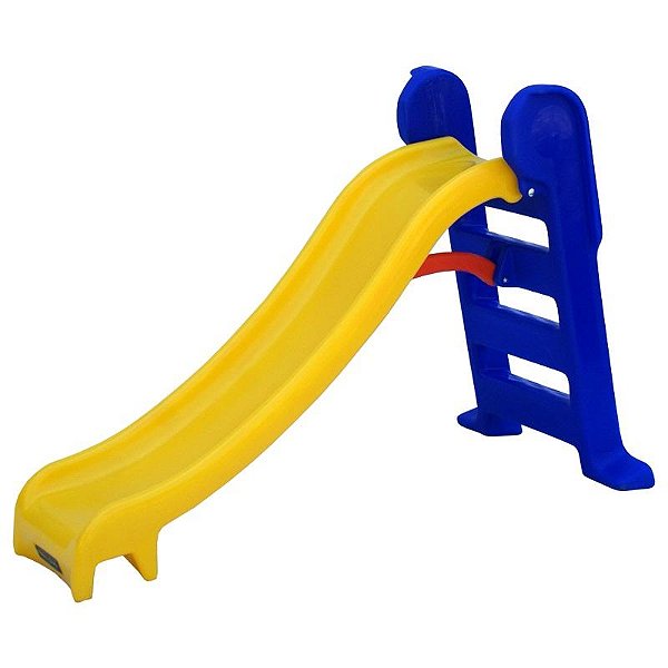 Escorregador pequeno Amarelo e Azul
