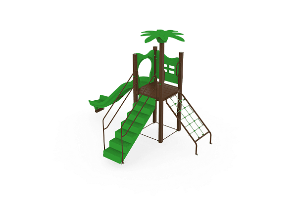 Playground Madeira Plástica - cód.: B1351 - Faixa etária de até  12 anos