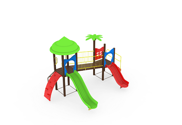 Playground Madeira Plástica - cód.: B135953 - Faixa etária de  03 até 12 anos