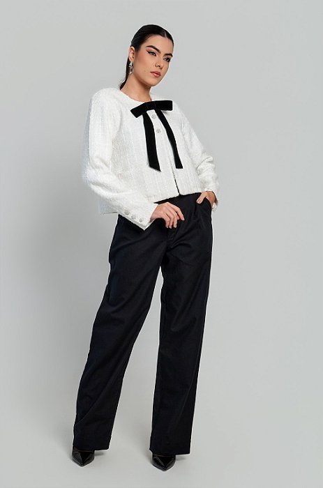 CALÇA RETA CLÁSSICA - PRETA