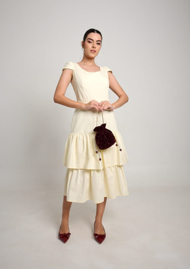 VESTIDO MIDI CAMADAS