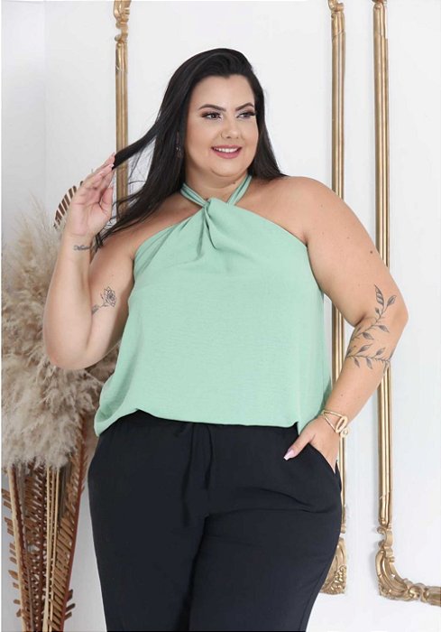 Blusinha De Alça Plus Size