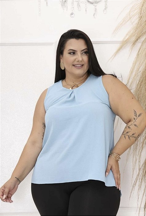 Blusinha Regata Plus Size