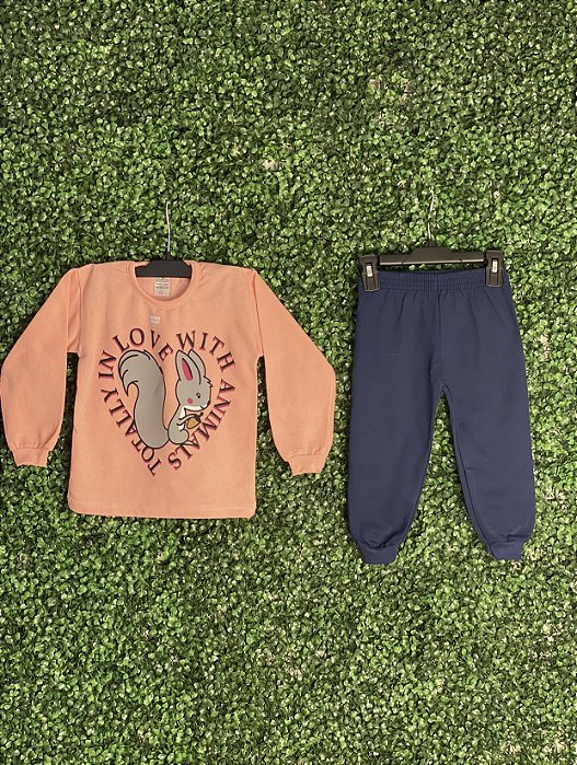 Conjunto Infantil amor animal