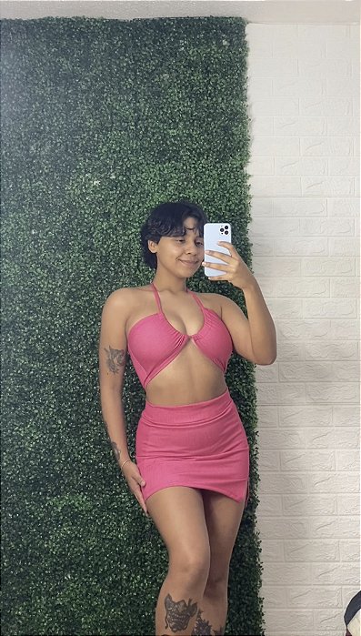 Conjunto Cropped Amarração