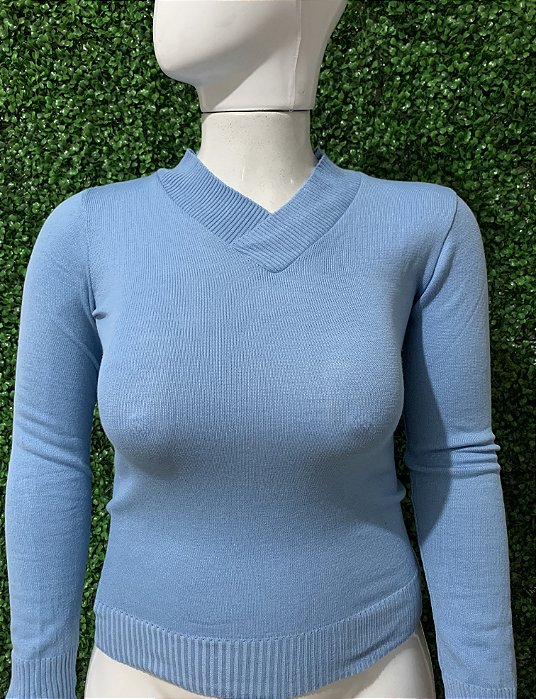 Blusinha Manga Longa Lã