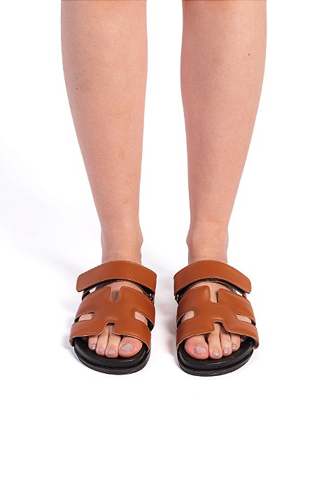 Birken Chiara com Tiras em H Caramelo
