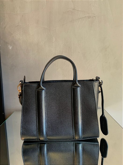 Bolsa em Couro Ana Paula Preta