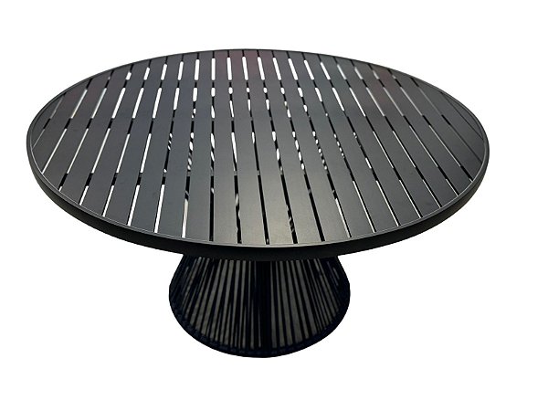 Mesa Nova York Preto Ripado 140CM