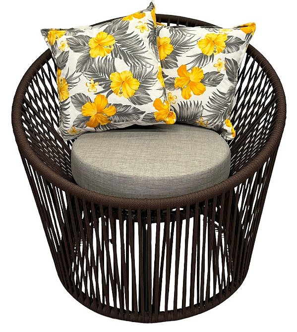 Chaise Puff Esther Rope