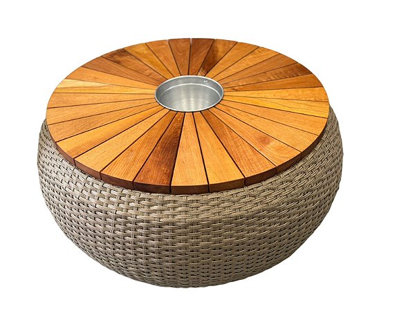 Champanheira Dubai Tampo Madeira em Cedro