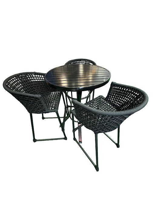 Conjunto Bistrô Nova York + 3 Banquetas Babel