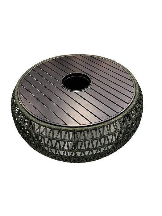 Champanheira Dubai Trama em V Tampo Alumínio Ripado