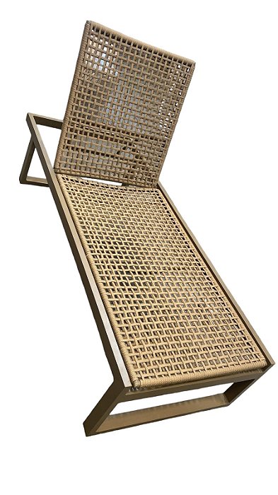 Espreguiçadeira Esmirna corda náutica trama marraquete