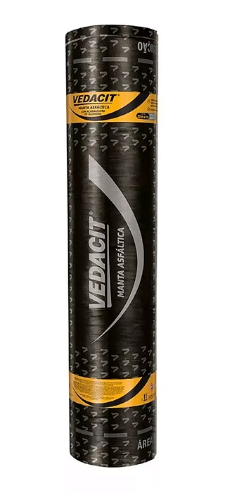 Manta asfáltica acabamento alumínio 3mm TIII Vedacit - 10m2