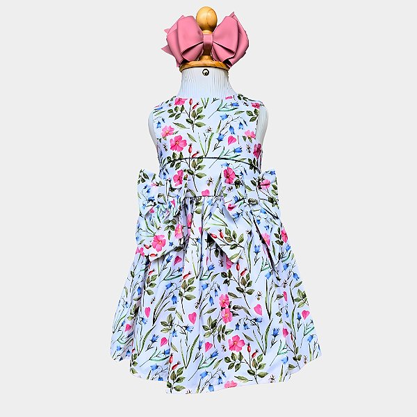 Vestido Bebê Encanto das Flores