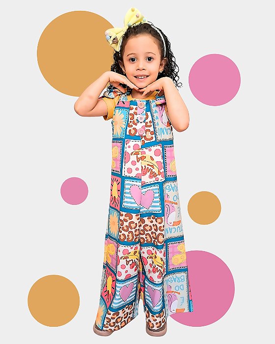 Macacão Infantil Valentina Cajuzinho