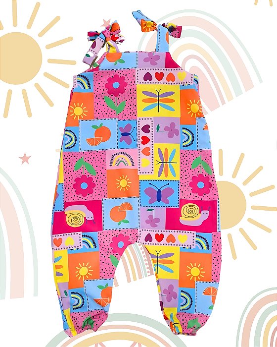 Macacão Infantil Saruel Infância Feliz