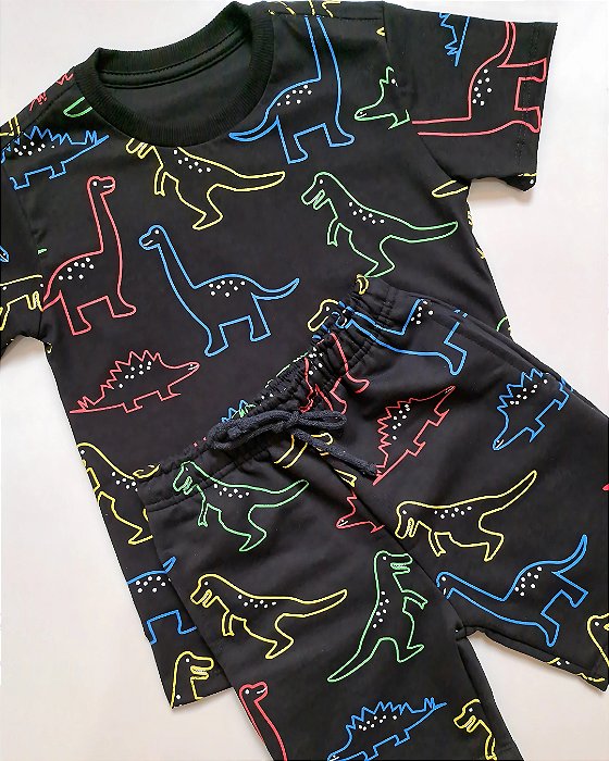 Conjunto Meninos Dino Colorir