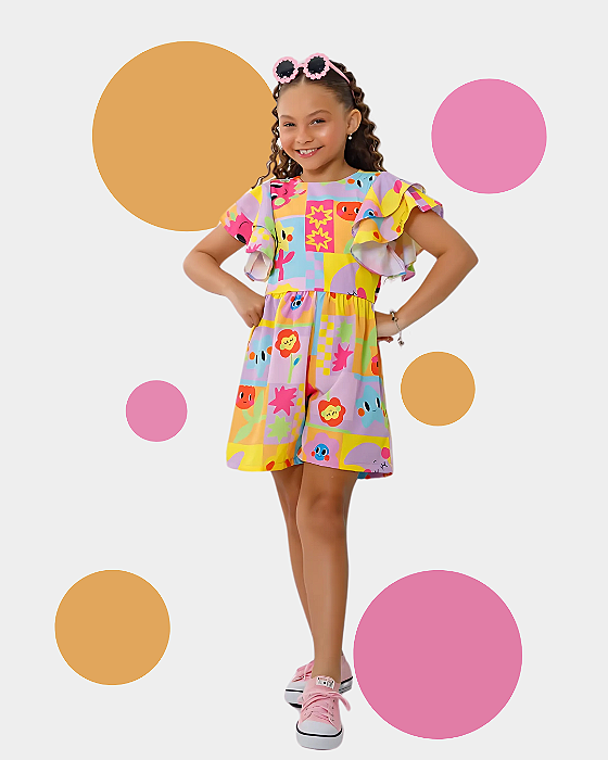 Macacão Infantil Meninas Céu Estrelado