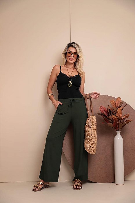 Calça Pantalona Carlotta - Lisa