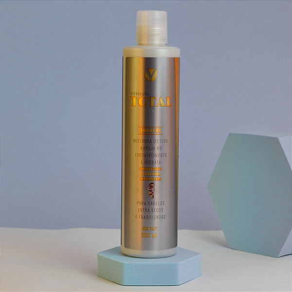 Shampoo Reparação Total 300 ml - Auxilia no fortalecimento e restauração  Viver+