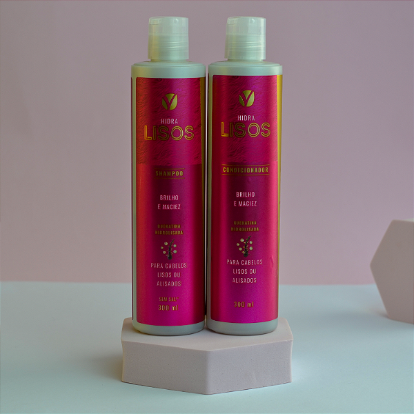 Kit Shampoo e Condicionador Hidra Lisos - lisos perfeitos (2 produtos) Viver+