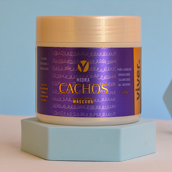 Máscara Capilar Hidra Cachos 500 g - cachos perfeitos  Viver+