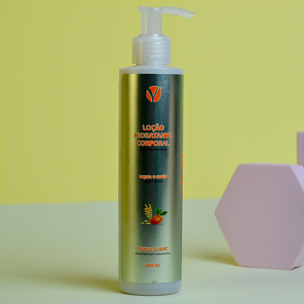Loção hidratante desodorante corporal argan e aveia 200ml - Viver+